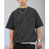 ブラック系-ロゴ | ルーズフィット グラフィック 半袖Tシャツ 短丈可能 ドロスト 刺繍ロゴT | GROOVY STORE