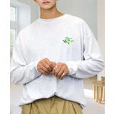 ワイドシルエット ワンポイント長袖Tシャツ ロンT | GROOVY STORE | 詳細画像24 