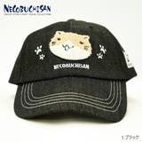 ブラック | 猫渕さんサガラワッペンジェットキャップ | GROOVY STORE