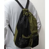 ナップサック メッシュ 多ポケット ミディアムサイズ バックパック リュック | GROOVY STORE | 詳細画像13