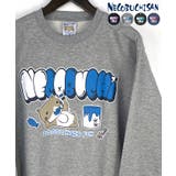 杢グレー | 【裏起毛】ねこぶちさん 裏起毛 トレーナー 「バブルロゴペイント」 | GROOVY STORE