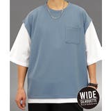 ダスティサックス | 【オーバーサイズ】ベスト風 Tシャツ半袖 ジョーゼット #無地 Tシャツ | GROOVY STORE