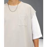 Tシャツ半袖 レイヤード風Tシャツ ジョーゼット | GROOVY STORE | 詳細画像11