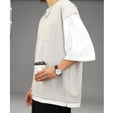 Tシャツ半袖 レイヤード風Tシャツ ジョーゼット | GROOVY STORE | 詳細画像13