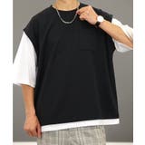 Tシャツ半袖 レイヤード風Tシャツ ジョーゼット | GROOVY STORE | 詳細画像7