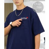 【オーバーサイズ】Tシャツ半袖 刺繍 ポケット Tシャツ #ロゴ  | GROOVY STORE | 詳細画像1 