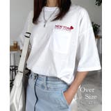 ホワイト-刺繍ハート | 刺繍 オーバーサイズ TシャツTシャツ半袖 | GROOVY STORE