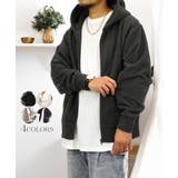 【無地】ジップ パーカー トップス ニット フリース パーカー ジップアップ | GROOVY STORE | 詳細画像1
