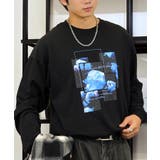 グラフィック プリント ロンt モード 長袖Tシャツ | GROOVY STORE | 詳細画像5