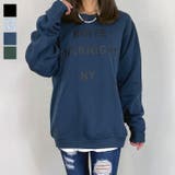 ダークブルー | トレーナー 裏起毛 トップス | GROOVY STORE