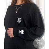 ブラック-1 | 【オーバーサイズ】 ロンT 【刺繍】ヘビーウェイト | GROOVY STORE