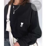 ブラック-2 | 【オーバーサイズ】 ロンT 【刺繍】ヘビーウェイト | GROOVY STORE