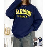 ネイビー | 【裏起毛】アメカジ スウェット トレーナー #アーチ #ロゴ #カジュアル | GROOVY STORE