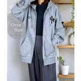 グレー杢-ANT | 3種類のデザイン 裏起毛 ジップパーカー | GROOVY STORE