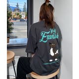 ワイド Tシャツ サガラ刺繍 Tシャツ 半袖 アニマル ロゴ キャラクターT | GROOVY STORE | 詳細画像4