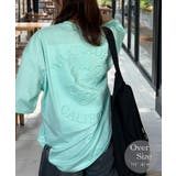アイスミント-2 | 【オーバーサイズ】Tシャツ半袖 立体プリント バックプリント | GROOVY STORE
