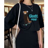 ワイド Tシャツ サガラ刺繍 Tシャツ 半袖 アニマル ロゴ キャラクターT | GROOVY STORE | 詳細画像26