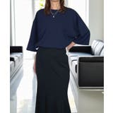 【オーバーサイズ】シャツ切替 Tシャツ半袖 ジョーゼット #無地 | GROOVY STORE | 詳細画像14 