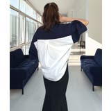 【オーバーサイズ】シャツ切替 Tシャツ半袖 ジョーゼット #無地 | GROOVY STORE | 詳細画像15 