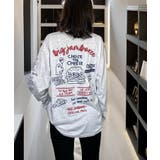 【袖ロゴ】オバケプリント ロンｔ 長袖Tシャツ ワンポイント グラフィックt | GROOVY STORE | 詳細画像10 