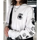スプレー風プリント ロンｔ 長袖Tシャツ | GROOVY STORE | 詳細画像9 