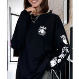 スプレー風プリント ロンｔ 長袖Tシャツ | GROOVY STORE | 詳細画像3 