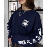 スプレー風プリント ロンｔ 長袖Tシャツ | GROOVY STORE | 詳細画像15 
