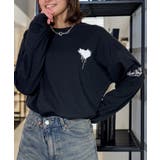 ハート 2か所刺繍 長袖Tシャツ 白 黒 ロンT | GROOVY STORE | 詳細画像16