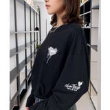 ハート 2か所刺繍 長袖Tシャツ 白 黒 ロンT | GROOVY STORE | 詳細画像18