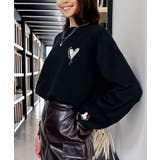 ハート 2か所刺繍 長袖Tシャツ 白 黒 ロンT | GROOVY STORE | 詳細画像26