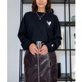 ハート 2か所刺繍 長袖Tシャツ 白 黒 ロンT | GROOVY STORE | 詳細画像28