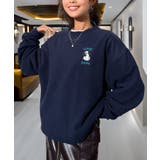 ワイド フリース 刺繍 トレーナー 裏起毛 ゴースト オバケ  | GROOVY STORE | 詳細画像14 