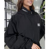 ブラック-5 | ボリューム袖 ジップアップ ブルゾン | GROOVY STORE