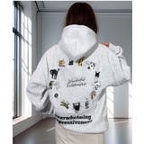 パーカー 裏起毛 グラフィック スウェット パーカ ネコ ボール フードロゴ  | GROOVY STORE | 詳細画像4 