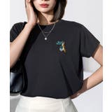 ブラック系-ベア | 【刺繍】ワンポイント Tシャツ半袖 グラフィック ロゴ ハート ベア | GROOVY STORE