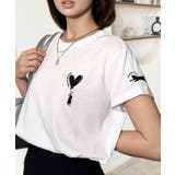 ホワイト-ネコ風船 | 【刺繍】ワンポイント Tシャツ半袖 グラフィック | GROOVY STORE