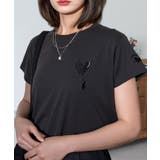 ブラック系-ネコ風船 | 【刺繍】ワンポイント Tシャツ半袖 グラフィック | GROOVY STORE