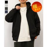 ブラック | ジップ パーカー 裏起毛 | GROOVY STORE