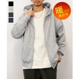 杢グレー | ジップ パーカー 裏起毛 | GROOVY STORE