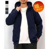 インディゴ | ジップ パーカー 裏起毛 | GROOVY STORE