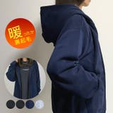 インディゴ | ジップ パーカー 裏起毛 | GROOVY STORE