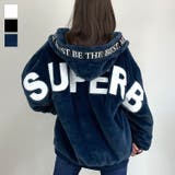 ネイビー-5502 | ファーコート ビッグシルエット ブルゾン | GROOVY STORE