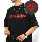 ブラック-6 | 【オーバーサイズ】【ハート刺繍】4種のデザイン Tシャツ半袖 | GROOVY STORE