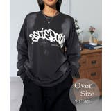 ブラック系-1 | グラフィック プリント ロンｔ モード 長袖Tシャツ | GROOVY STORE