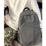 グレー | 軽量バックパック 大容量 A4 PC収納 多ポケット リュックサック | GROOVY STORE