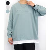 サックスブルー | ロンT ビッグ トップス | GROOVY STORE