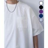 ホワイト(無地-ワイド) | ストレッチTシャツ ワンポイント 無地ポケットT | GROOVY STORE