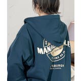 グラフィック ジップアップ パーカー 裏起毛 スウェットパーカー ワイド | GROOVY STORE | 詳細画像5