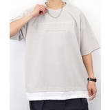 【オーバーサイズ】Tシャツ半袖 レイヤード風Tシャツ ジョーゼット | GROOVY STORE | 詳細画像43 