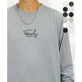ダスティブルー-4 | 【3種類のデザイン】ロンT Tシャツ長袖 ワンポイント ロンｔ | GROOVY STORE